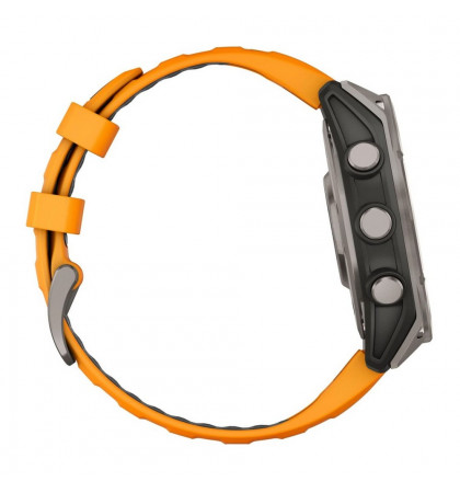 Умные часы Garmin Fenix 8 51mm Amoled Sapphire DLC Titanium Spark/Orange