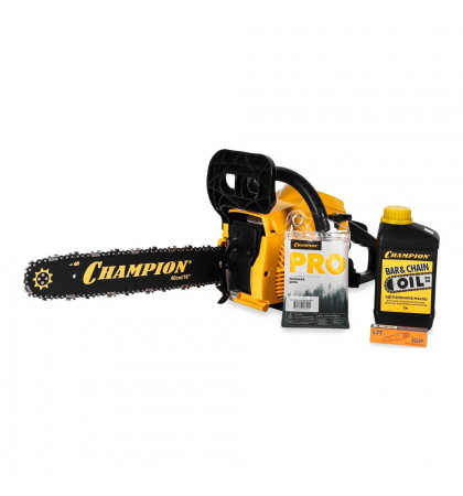 Бензопила Champion A237-16 + подарок Yellow