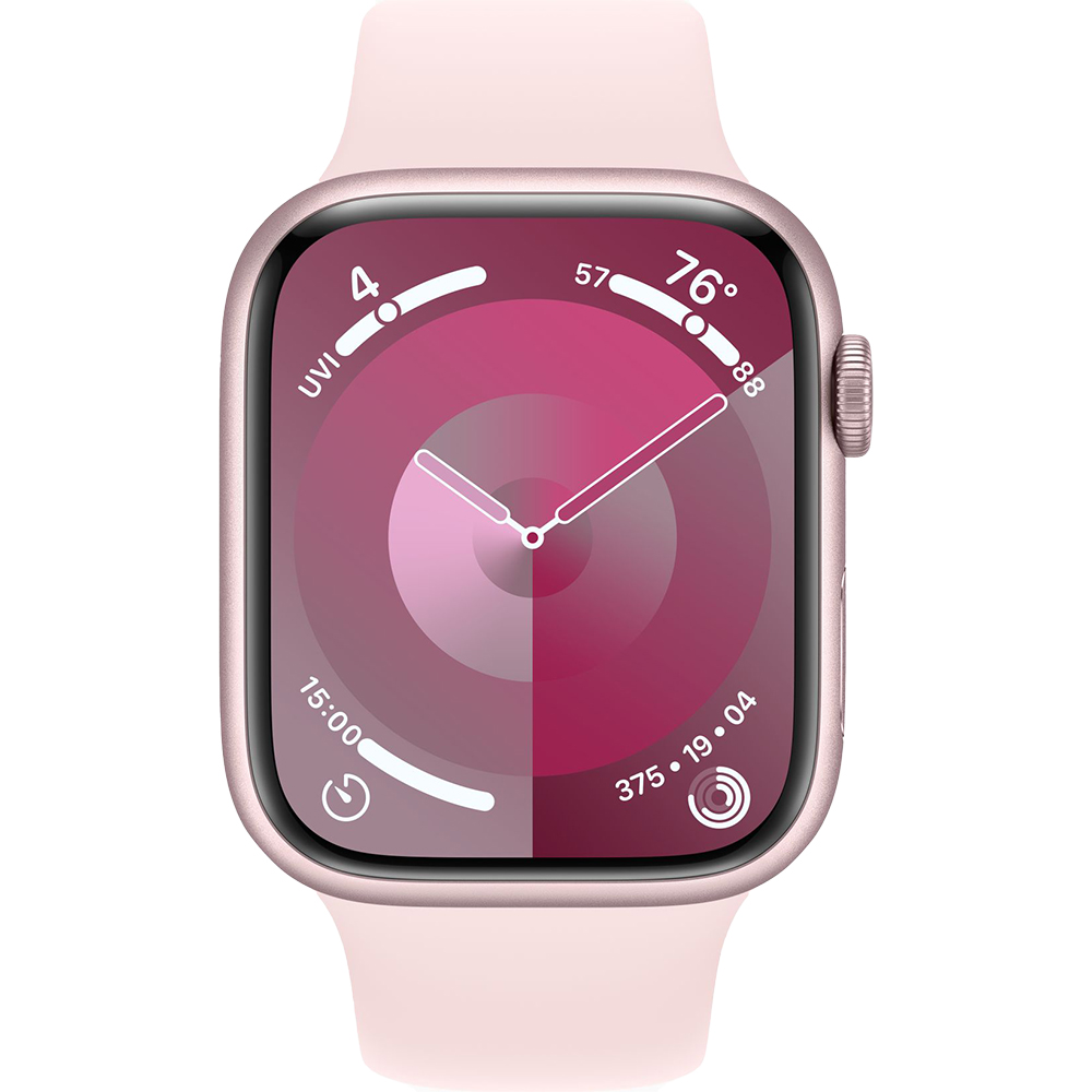 Умные часы Apple Watch Series 9 45mm Aluminum Case with Sport Band M/L Pink